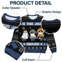 Christmas Cats Is This Jolly Enough - Gift For Cat Lovers - Personalized Unisex Ugly Sweater