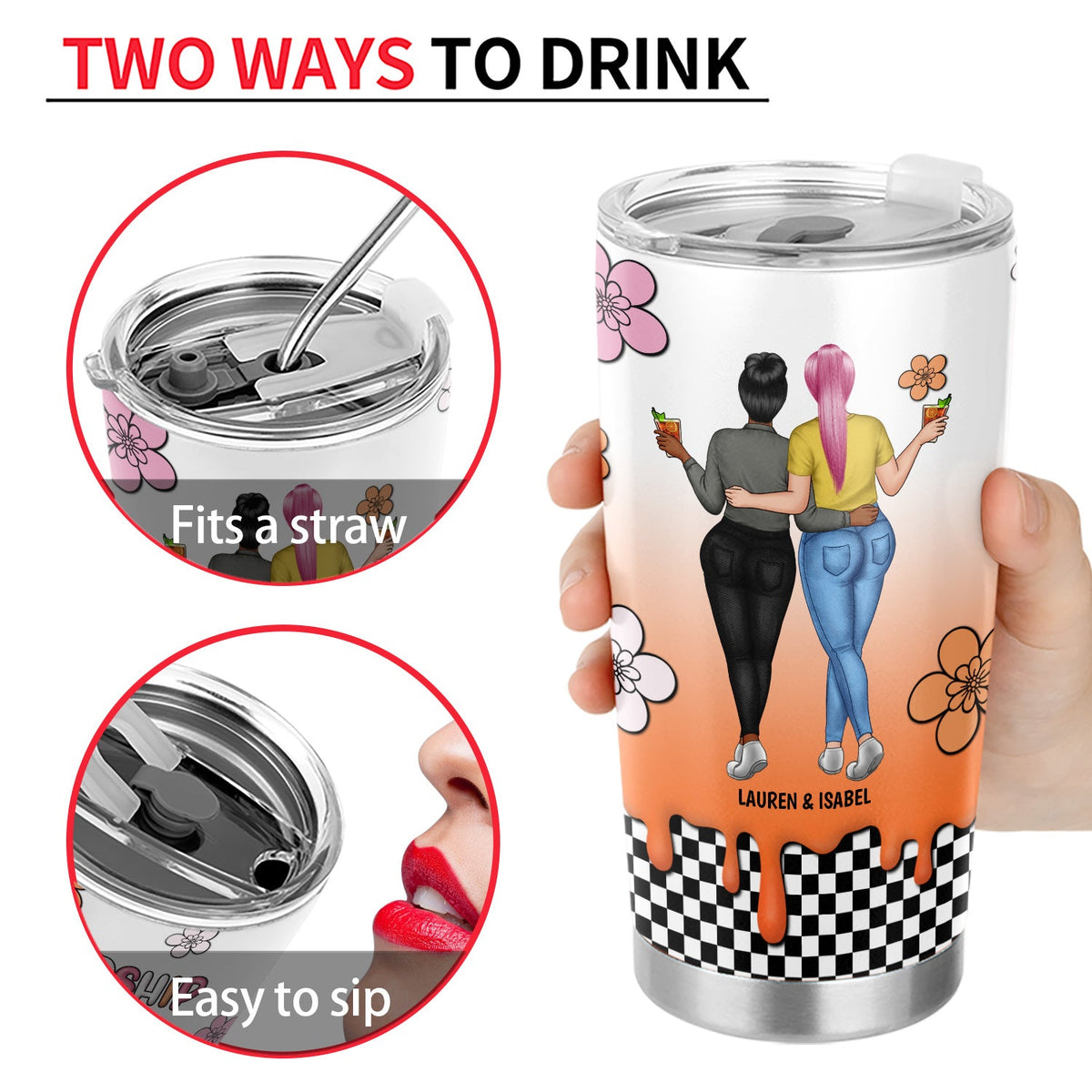 Feel Its Warmth - Gift For Besties - Personalized Tumbler