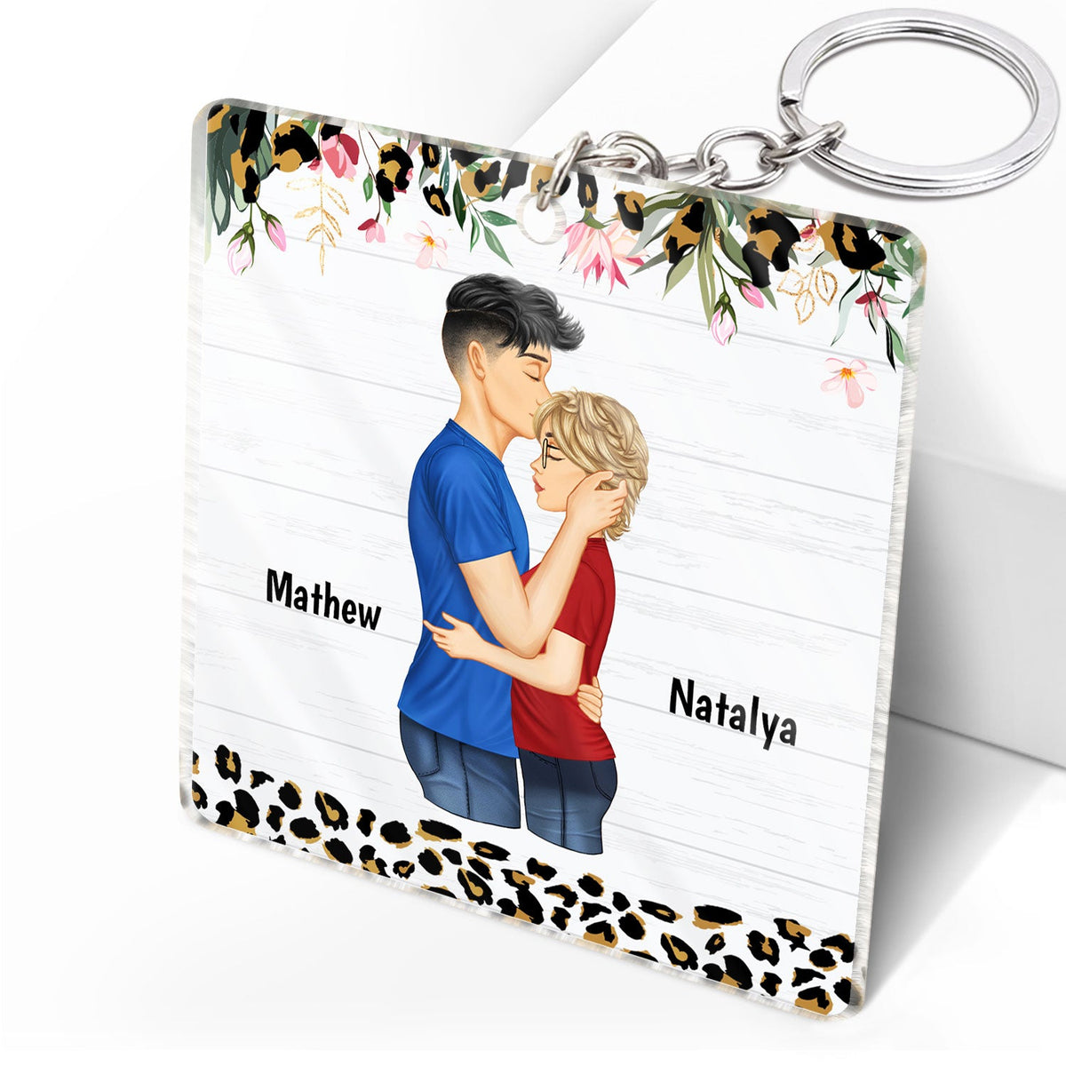 Couple, tu es de loin mon préféré - Cadeau pour couples - Porte-clés acrylique personnalisé