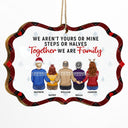 Christmas Blended Family We Aren‘t Yours Or Mine - Gift For Family - Personalized Medallion Wooden Ornament