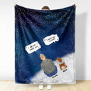 Pet Memorial I Miss You - Memorial Gift For Pet Lovers - Personalized Fleece Blanket