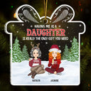 Cadeau de Noël familial dont vous avez besoin - Cadeau pour la famille - Ornement acrylique personnalisé en forme