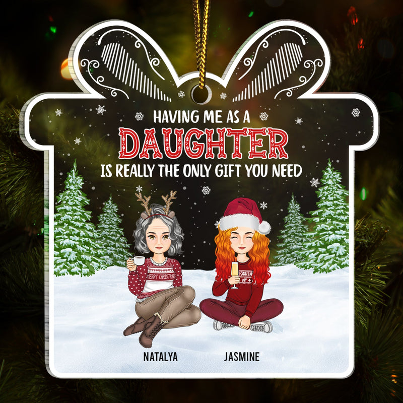 Cadeau de Noël familial dont vous avez besoin - Cadeau pour la famille - Ornement acrylique personnalisé en forme