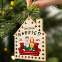 Season Married - Christmas Gift For Couples - Personalized Wooden Cutout Ornament