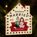 Season Married - Christmas Gift For Couples - Personalized Wooden Cutout Ornament