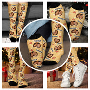 Hashtag photo personnalisé pour les meilleures amies et sœurs - Cadeau pour les meilleures amies et la famille - Chaussettes personnalisées
