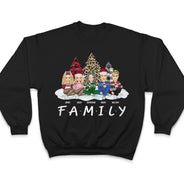 Dessin animé de Noël « Nous sommes une famille » - Cadeau pour la famille - Sweat-shirt personnalisé