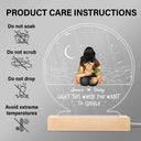 Light This When You Want - Gift For Couple - Personalized 3D Led Light Wooden Base