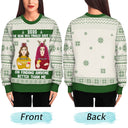 Christmas Couple The Year You Finally Gave Up - Gift For Couples - Personalized Unisex Ugly Sweater