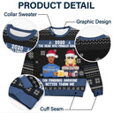 Christmas Couple The Year You Finally Gave Up - Gift For Couples - Personalized Unisex Ugly Sweater