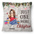 Reading Cartoon Just One More Chapter - Gift For Book Lovers - Personalized Pillow