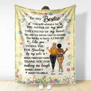 Sister Of My Soul - Gift For Bestie - Personalized Fleece Blanket