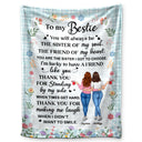 Sister Of My Soul - Gift For Bestie - Personalized Fleece Blanket