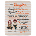 Mother To My Daughter Son Once Upon A Time - Gift For Kids - Personalized Fleece Blanket