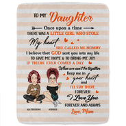 Mother To My Daughter Son Once Upon A Time - Gift For Kids - Personalized Fleece Blanket