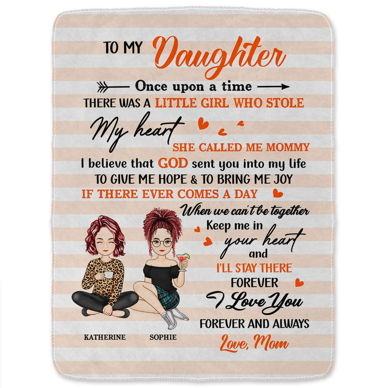 Mother To My Daughter Son Once Upon A Time - Gift For Kids - Personalized Fleece Blanket