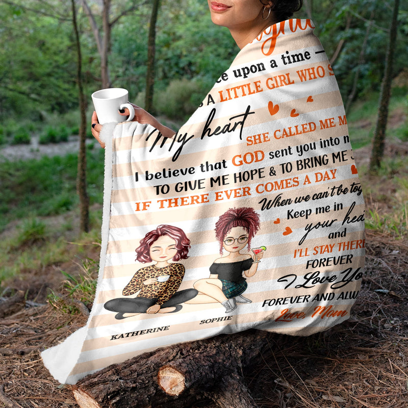 Mother To My Daughter Son Once Upon A Time - Gift For Kids - Personalized Fleece Blanket