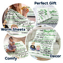 Mother To My Daughter Son Once Upon A Time - Gift For Kids - Personalized Fleece Blanket