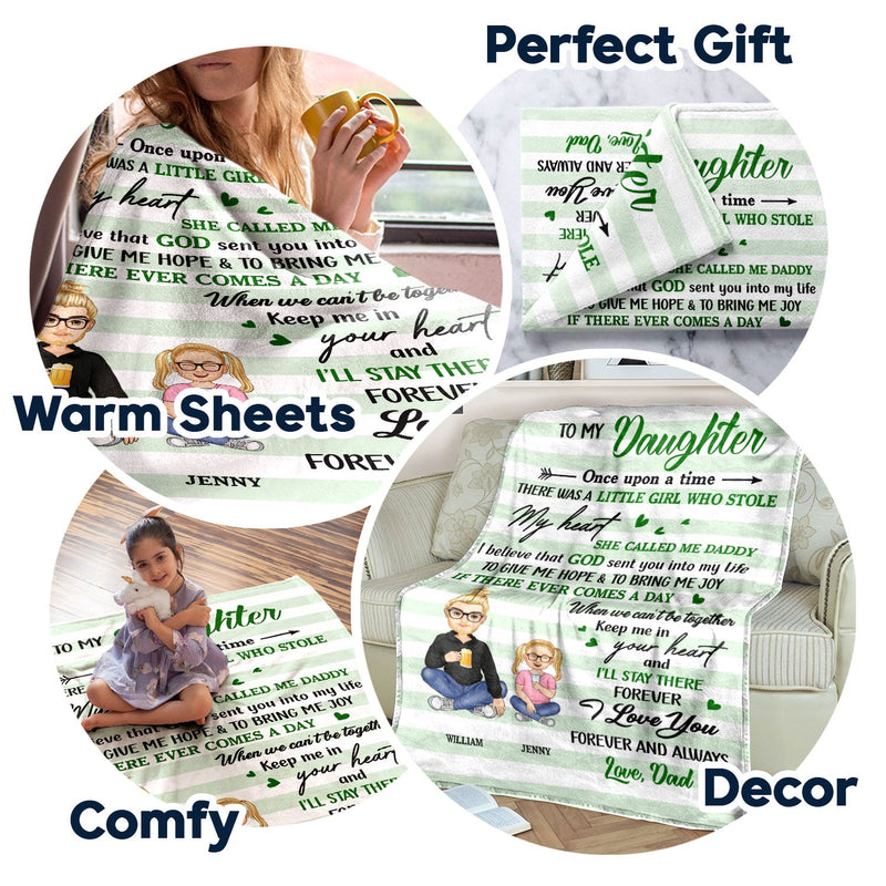 Mother To My Daughter Son Once Upon A Time - Gift For Kids - Personalized Fleece Blanket