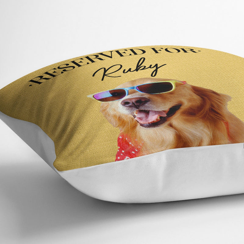 Custom Photo Pet Reserved For - Gift For Pet Lovers, Family - Personalized Pillow