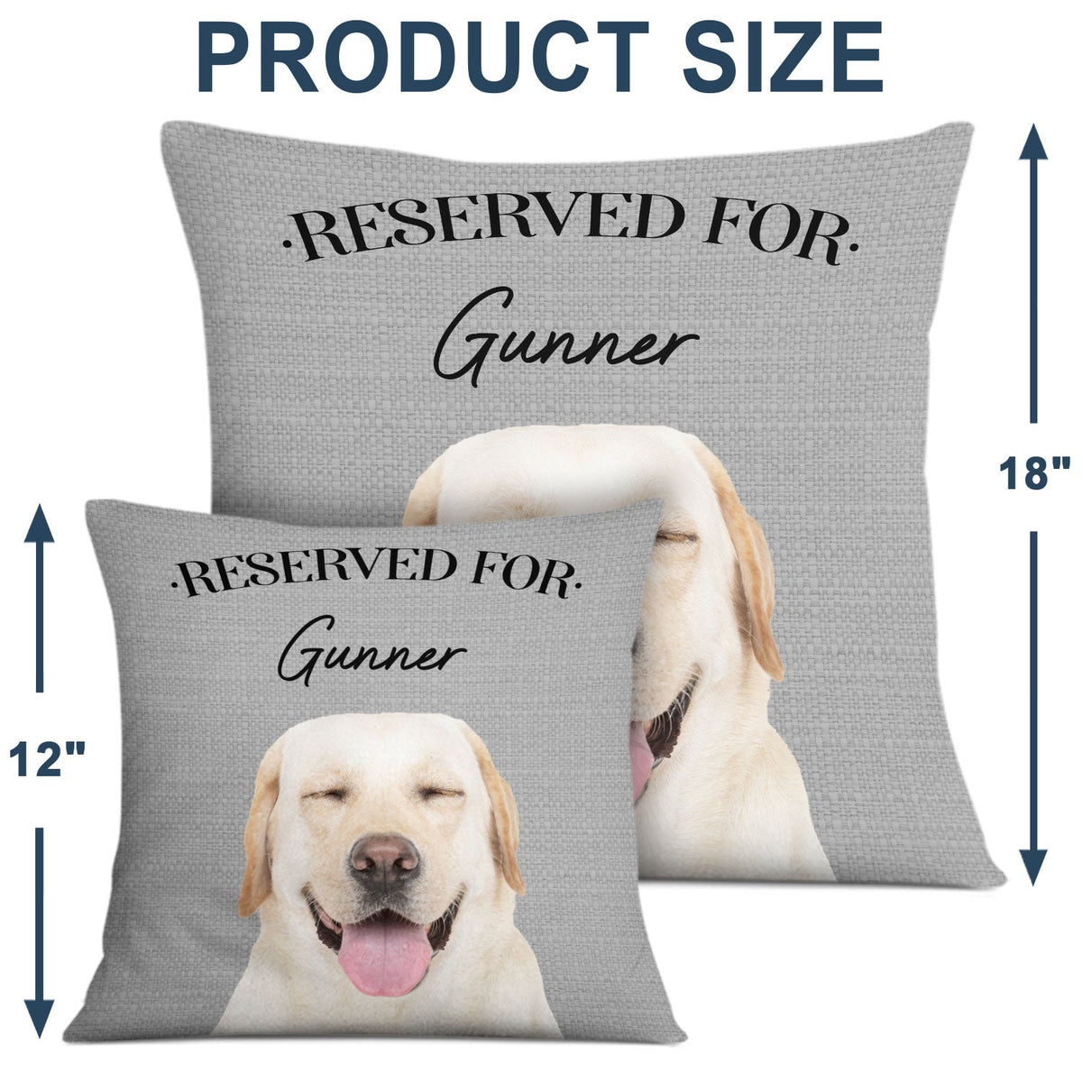 Custom Photo Pet Reserved For - Gift For Pet Lovers, Family - Personalized Pillow