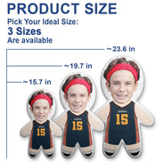Custom Photo Basketball Team - Gift For Kids, Gift For Man - Personalized Custom Shaped Pillow