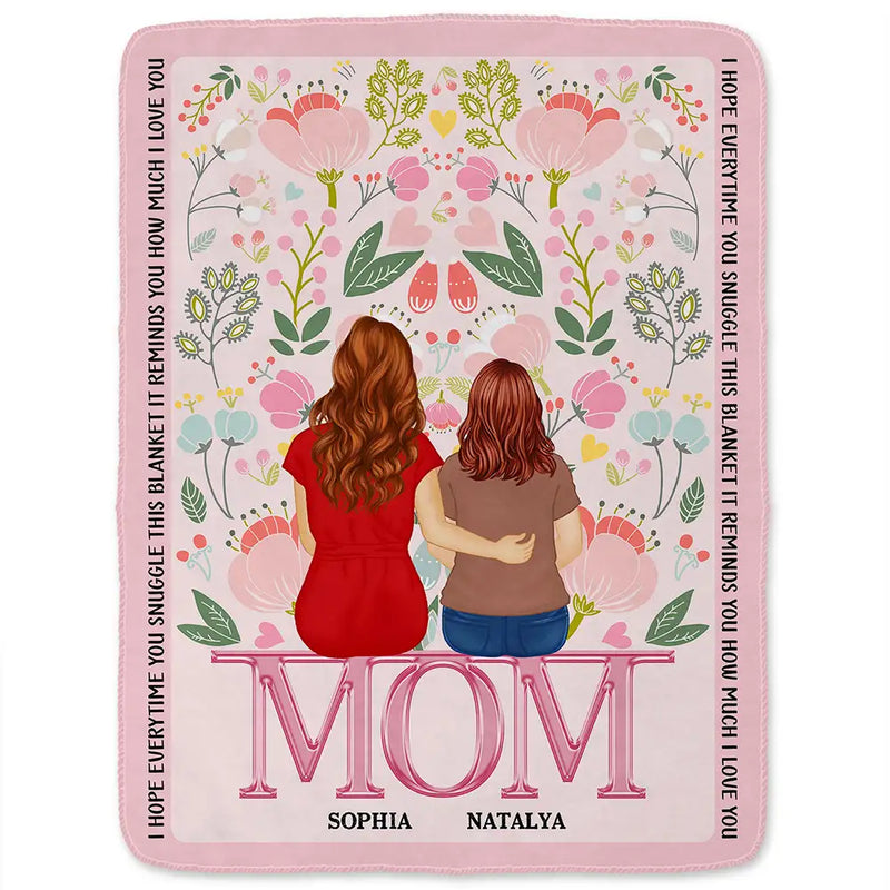 How Much We Love You - Gift For Mother - Personalized Fleece Blanket