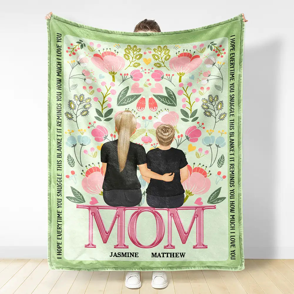 How Much We Love You - Gift For Mother - Personalized Fleece Blanket