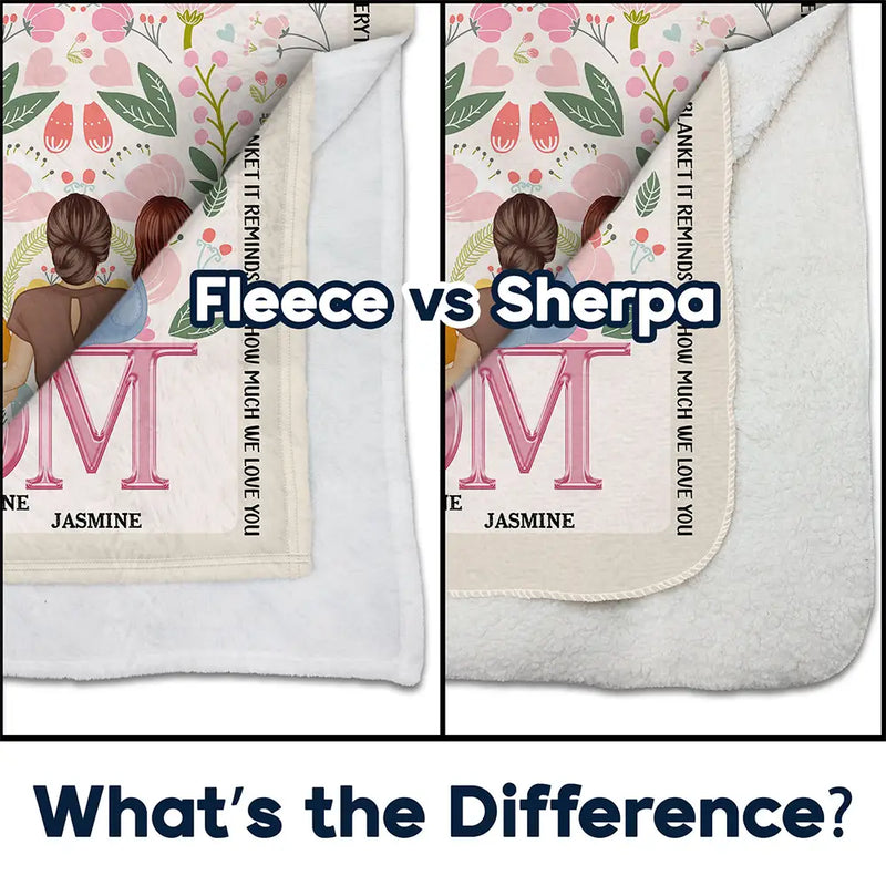 How Much We Love You - Gift For Mother - Personalized Fleece Blanket
