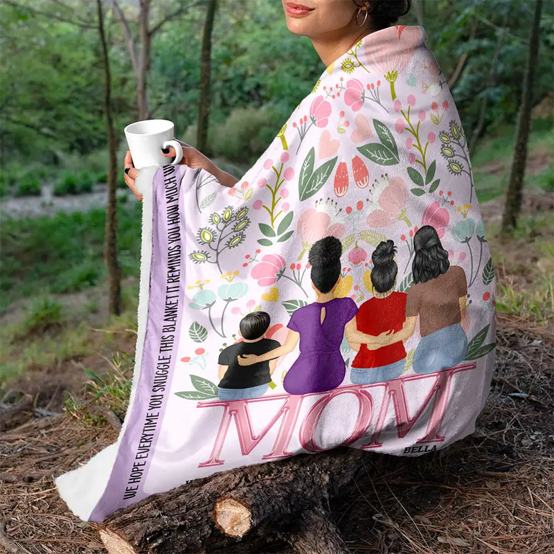 How Much We Love You - Gift For Mother - Personalized Fleece Blanket