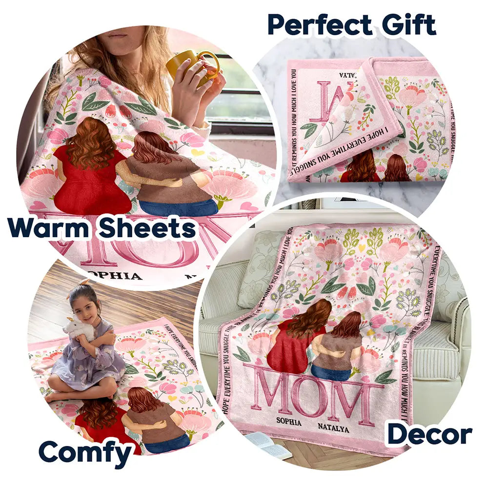 How Much We Love You - Gift For Mother - Personalized Fleece Blanket