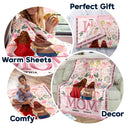 How Much We Love You - Gift For Mother - Personalized Fleece Blanket