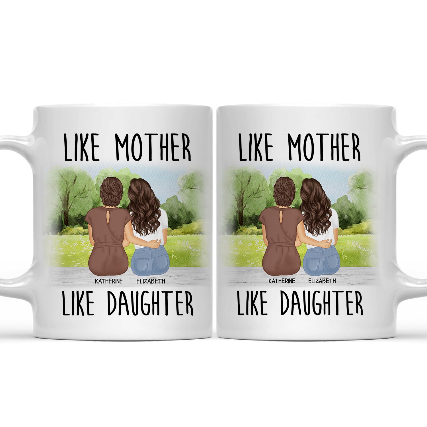 Like Mother Like Daughter - Multilingual Gift For Mother & Daughter - Personalized Mug