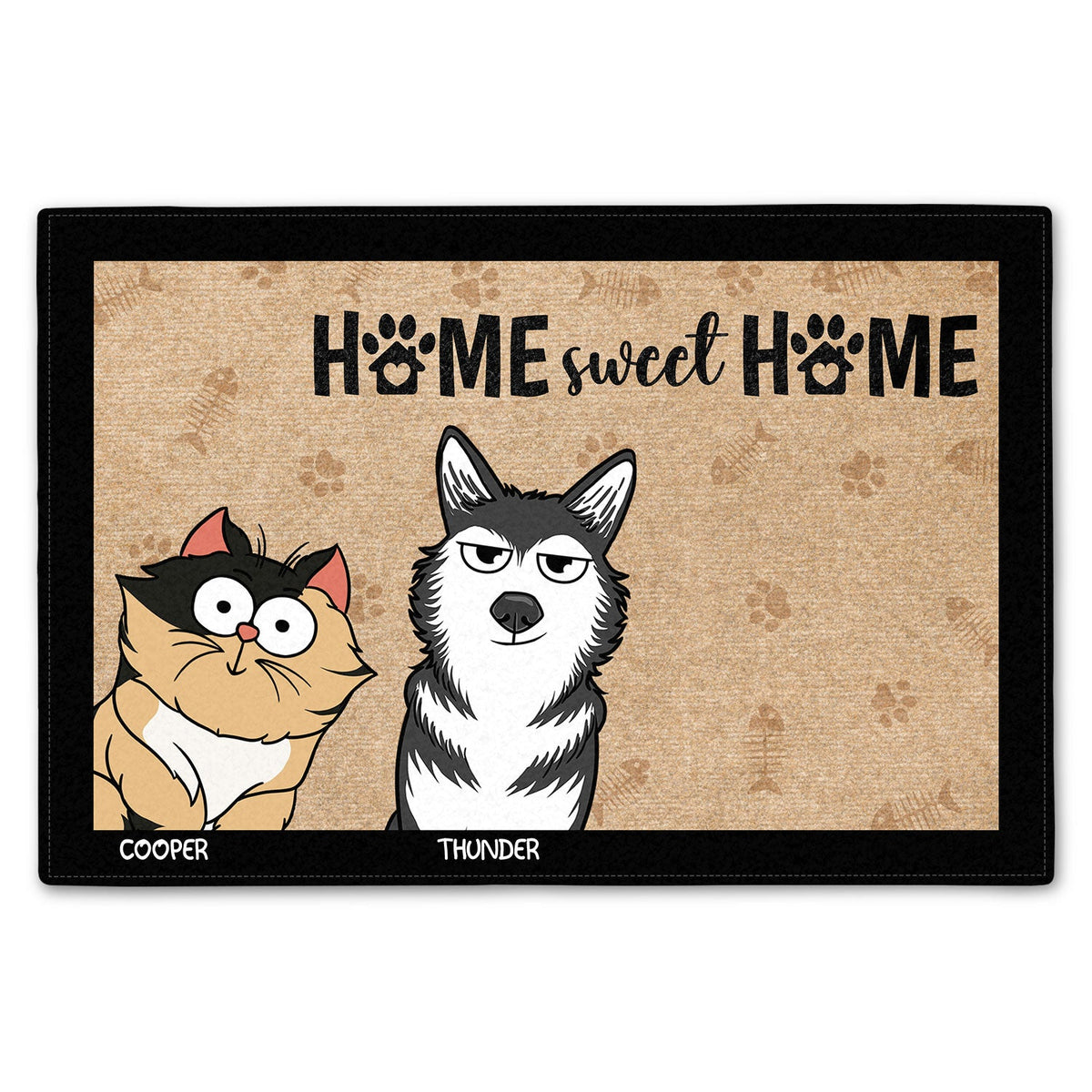 Pet Lovers Home Sweet Home - Gift For Pet Lovers - Personalized Doormat