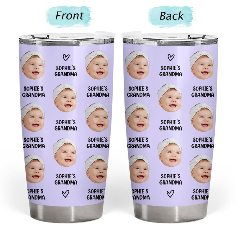 Custom Photo Best Nana Ever - Gift For Grandma - Personalized Tumbler
