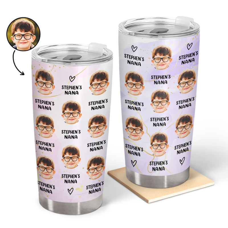 Custom Photo Best Nana Ever - Gift For Grandma - Personalized Tumbler