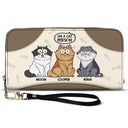 I'm A Cat Person - Gift For Cat Mom, Cat Lovers - Personalized Leather Long Wallet