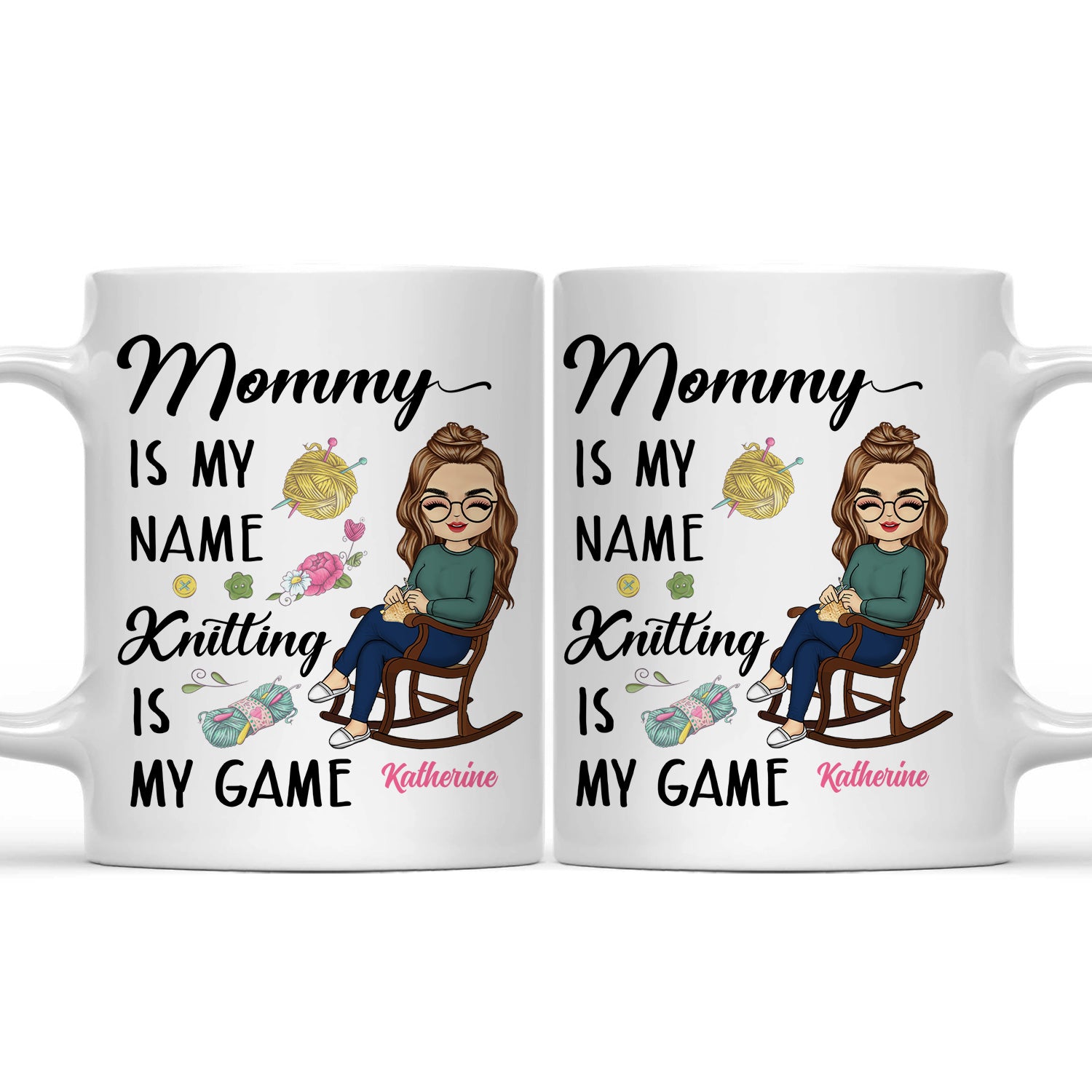 Knitting Is My Game - Gift For Mother - Personalized Mug