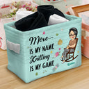 Knitting Is My Game - Gift For Mother - Personalized Storage Box