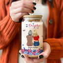 Braver Than You Believe - Gift For Daughter - Personalized Clear Glass Can