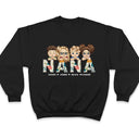 Floral Nana Title - Loving Gift For Mom, Mother, Mama, Grandma, Grandmother - Personalized T Shirt
