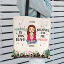 Nothing In This Bag - Gift For Mother - Personalized Zippered Canvas Bag