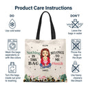 Nothing In This Bag - Gift For Mother - Personalized Zippered Canvas Bag