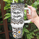 Knows No Distance - Gift For Mother And Daughter - Personalized 40oz Tumbler With Straw