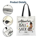 Crocheting Ball Sack - Gift For Grandma And Mother - Personalized Zippered Canvas Bag
