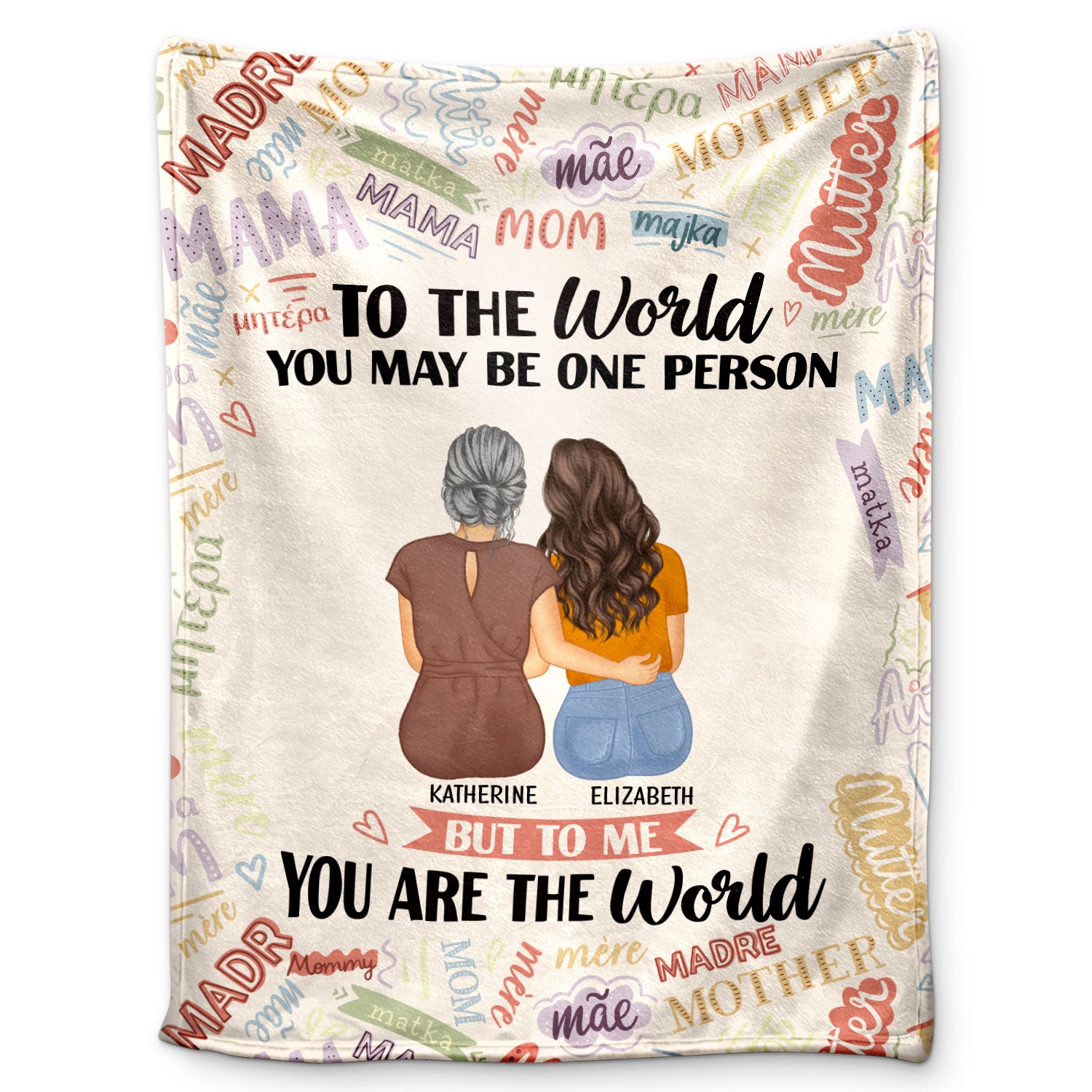 May Be One Person - Gift For Mother - Personalized Fleece Blanket, Sherpa Blanket