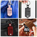 Custom Photo Daddy You Can Carry Me Too - Gift For Father - Personalized Leather Photo Keychain