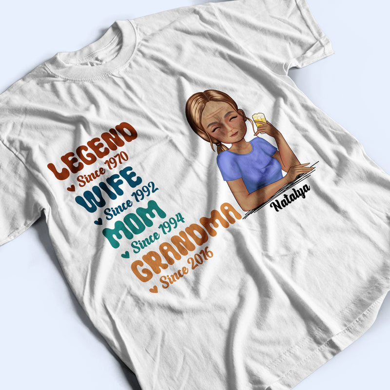 Legend Wife Mom - Gift For Mother - Personalized T Shirt