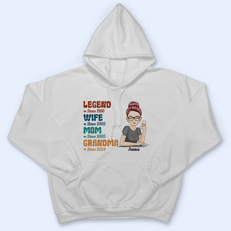 Legend Wife Mom - Gift For Mother - Personalized T Shirt