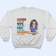 Legend Wife Mom - Gift For Mother - Personalized T Shirt